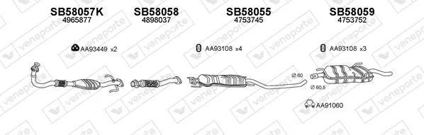 Изпускателна система VENEPORTE           