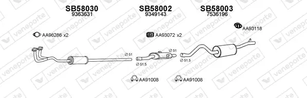 Изпускателна система VENEPORTE           