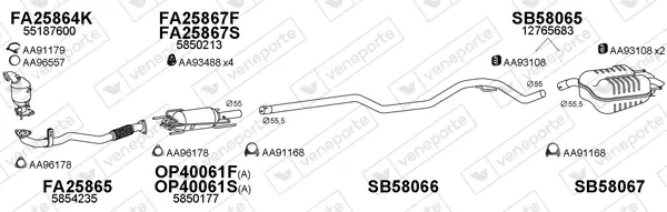 Изпускателна система VENEPORTE           