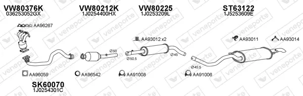 Изпускателна система VENEPORTE           