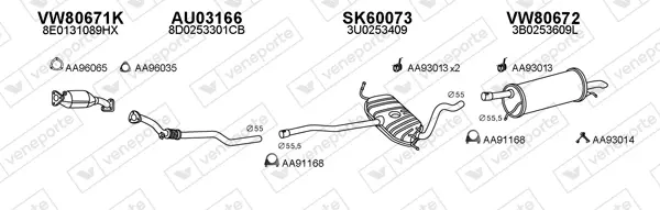 Изпускателна система VENEPORTE           