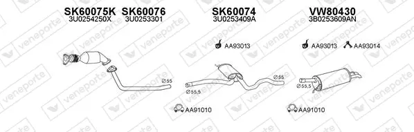 Изпускателна система VENEPORTE           