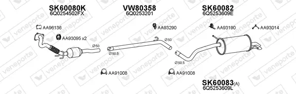 Изпускателна система VENEPORTE           
