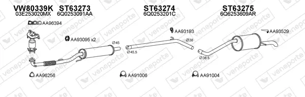 Изпускателна система VENEPORTE           