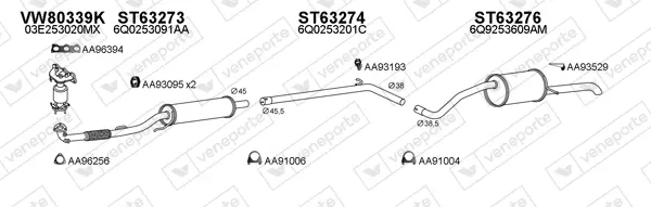 Изпускателна система VENEPORTE           