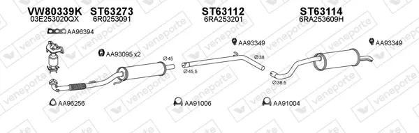 Изпускателна система VENEPORTE           