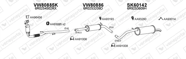 Изпускателна система VENEPORTE           