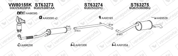 Изпускателна система VENEPORTE           