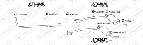 Изпускателна система VENEPORTE           