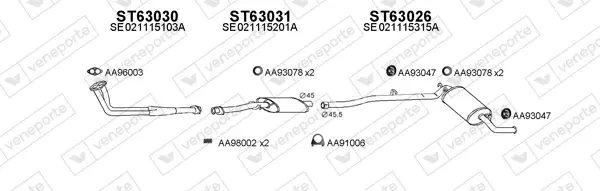Изпускателна система VENEPORTE           