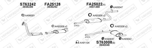 Изпускателна система VENEPORTE           
