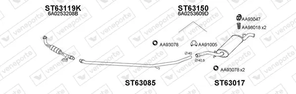 Изпускателна система VENEPORTE           