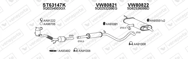 Изпускателна система VENEPORTE           