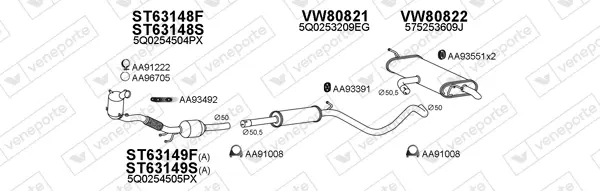 Изпускателна система VENEPORTE           