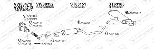 Изпускателна система VENEPORTE           