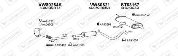 Изпускателна система VENEPORTE           