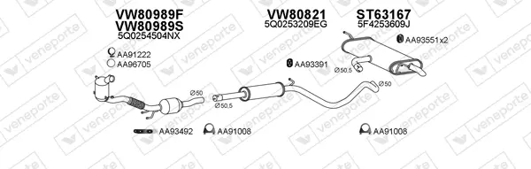 Изпускателна система VENEPORTE           