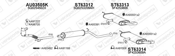 Изпускателна система VENEPORTE           