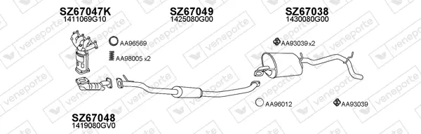 Изпускателна система VENEPORTE           