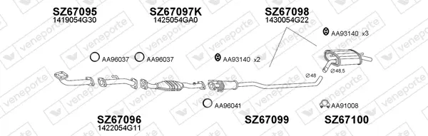 Изпускателна система VENEPORTE           