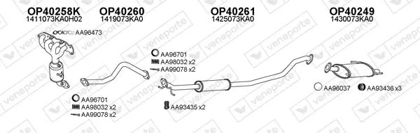 Изпускателна система VENEPORTE           