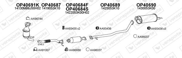 Изпускателна система VENEPORTE           