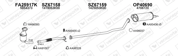 Изпускателна система VENEPORTE           