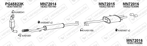 Изпускателна система VENEPORTE           