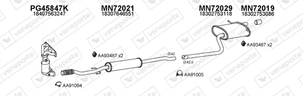 Изпускателна система VENEPORTE           
