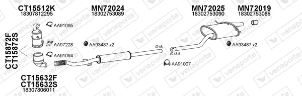 Изпускателна система VENEPORTE           