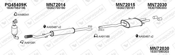 Изпускателна система VENEPORTE           