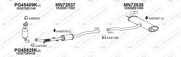 Изпускателна система VENEPORTE           
