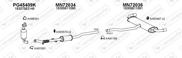 Изпускателна система VENEPORTE           