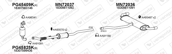 Изпускателна система VENEPORTE           