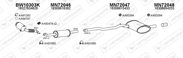 Изпускателна система VENEPORTE           
