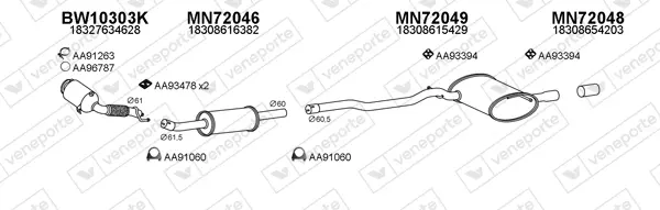 Изпускателна система VENEPORTE           