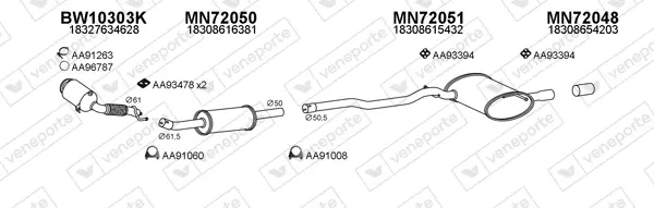 Изпускателна система VENEPORTE           