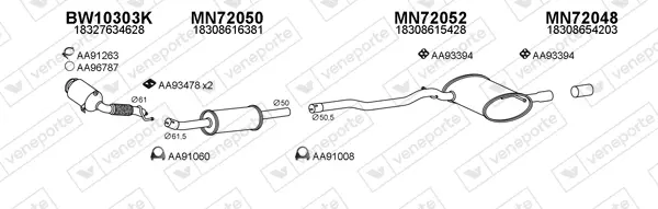 Изпускателна система VENEPORTE           