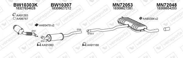 Изпускателна система VENEPORTE           