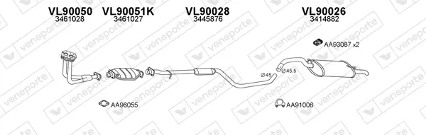 Изпускателна система VENEPORTE           
