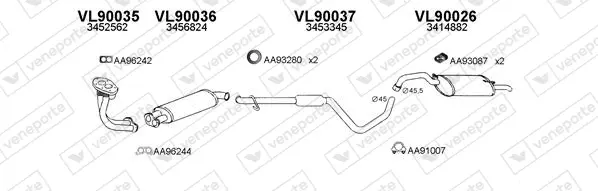 Изпускателна система VENEPORTE           