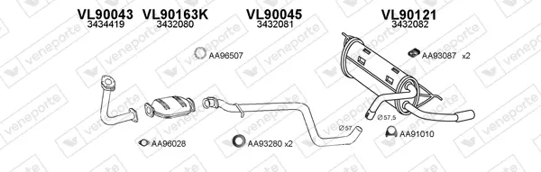 Изпускателна система VENEPORTE           