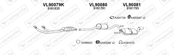 Изпускателна система VENEPORTE           