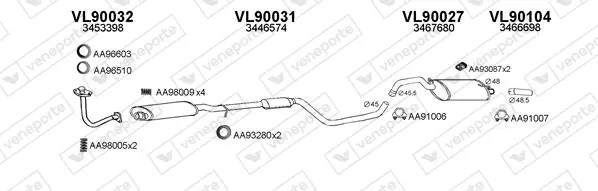 Изпускателна система VENEPORTE           