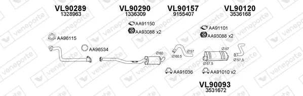 Изпускателна система VENEPORTE           