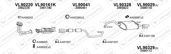 Изпускателна система VENEPORTE           