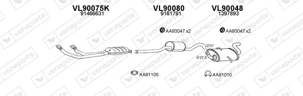 Изпускателна система VENEPORTE           
