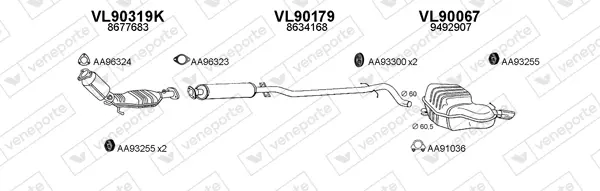 Изпускателна система VENEPORTE           