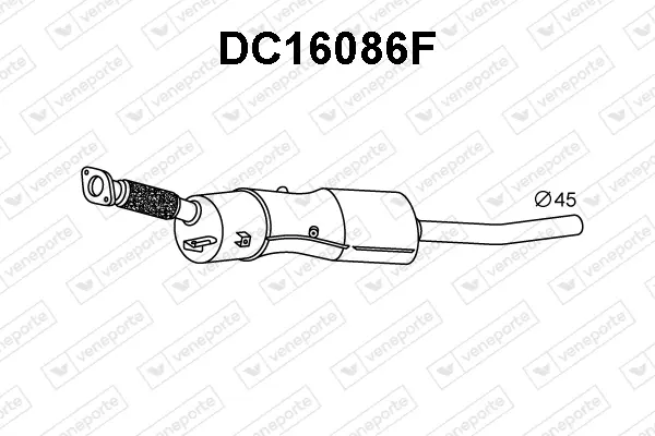 филтър за сажди-твърди частици, изпускателна система VENEPORTE           