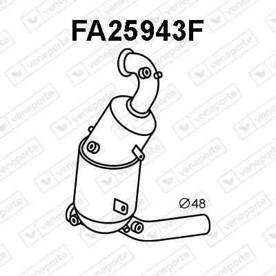 филтър за сажди-твърди частици, изпускателна система VENEPORTE           